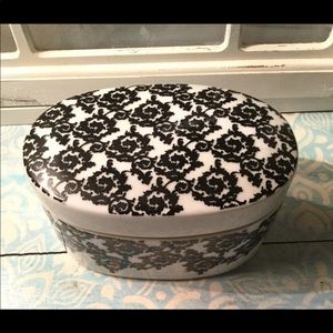 Vintage Trinket Holder Black Lace